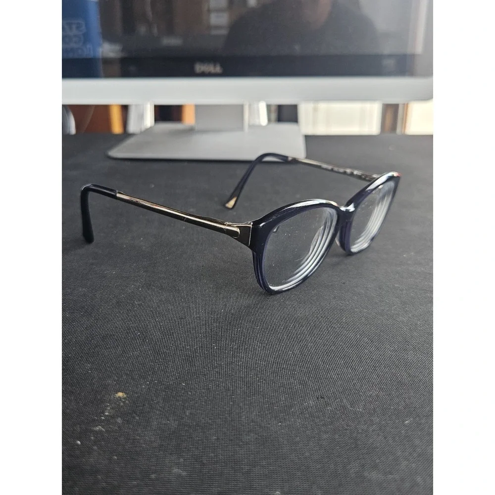 Nina Ricci VNR103K Eyeglasses Frames 52-16-135 Navy Cat Eye Womens Frames Only